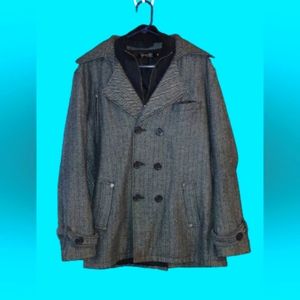 2xl D^BLJU by Jiniy men's gray coat